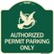Signmission Authorized Church Parking W/ Graphic Heavy-Gauge Aluminum Sign, 18" x 18", G-1818-24331 A-DES-G-1818-24331 - alternate 1